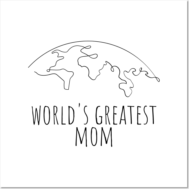 Word's Greatest Mom Wall Art by DoggoLove